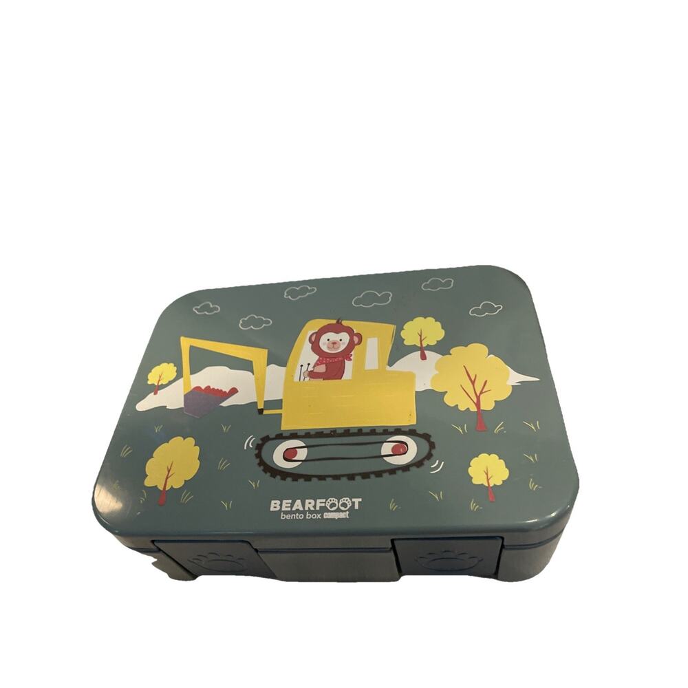 Bearfoot Lunch Box for Kids Nib 6.7X5.1x2.1”
